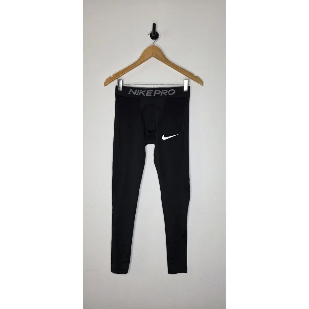 Nike Pro Compression Athletic Leggings Men's Size Small Black